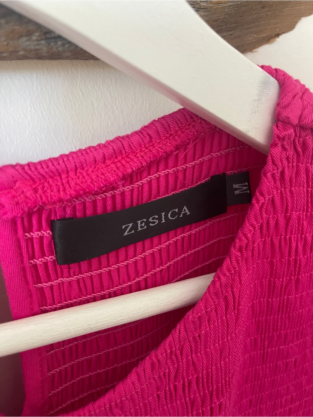 Zesica Fuchsia Pink Flutter-Sleeve Tiered Maxi Dress - Picture 6 of 6